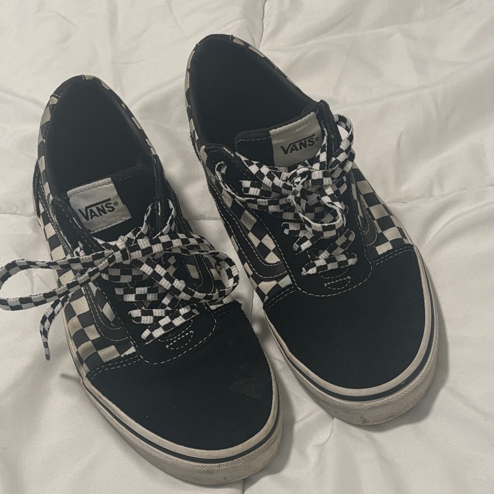 Vans Classic Black and White Checkered Shoes